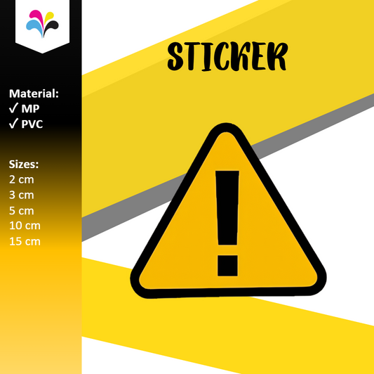 Warning Safety Sign Sticker